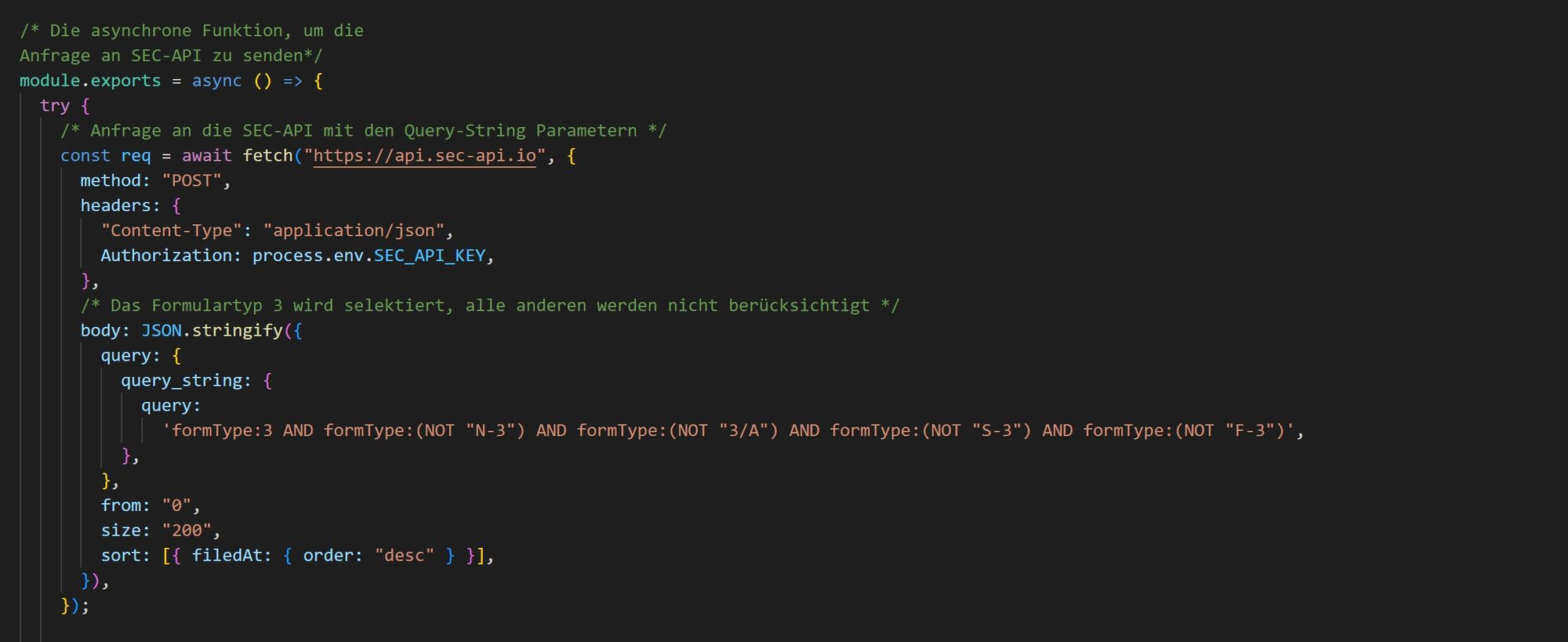 Edgar Filings Entwickeln Einer Fullstack Applikation F R Die