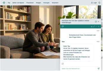 Titel: Stimulusmaterial - Beschreibung: Screenshot Chatbot