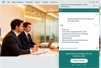 Titel: Stimulusmaterial - Beschreibung: Screenshot Chatbot