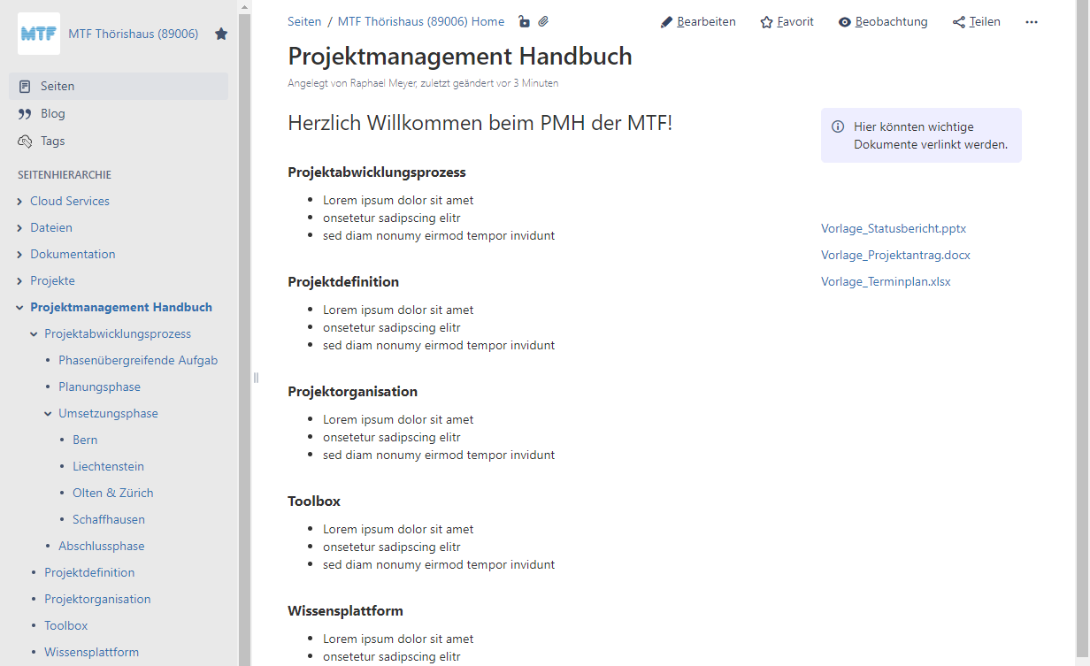 Handlungsempfehlungen zur Integration eines standardisierten Projektmanagementprozesses in einem Projektmanagementhandbuch