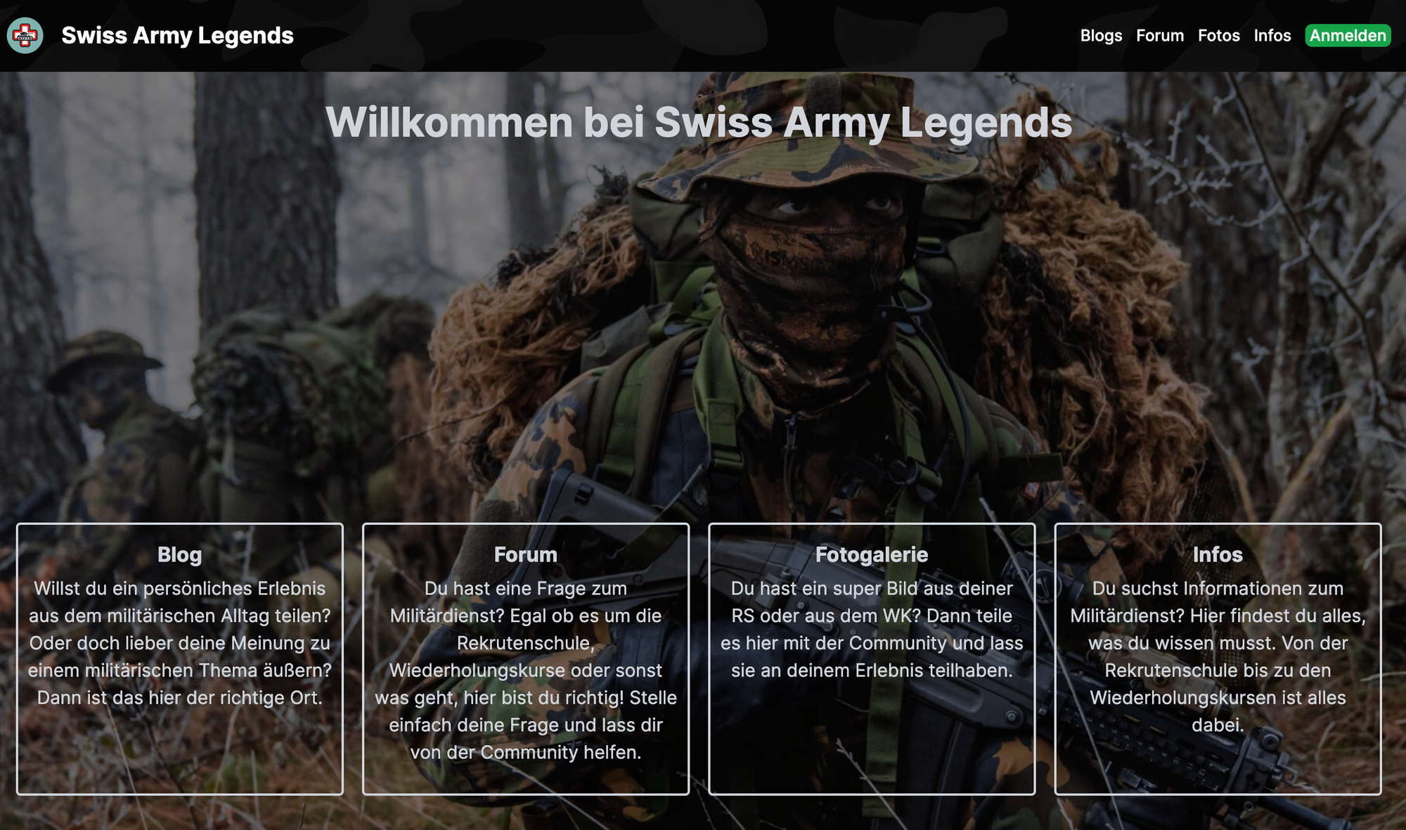 Erstellung einer Blog Webseite für die Schweizer Armee mittels Next.js