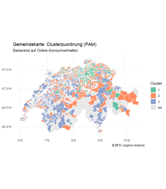 Vorhersage des durchschnittlichen  Reineinkommens in Schweizer Gemeinden  anhand von Online-Konsumdaten