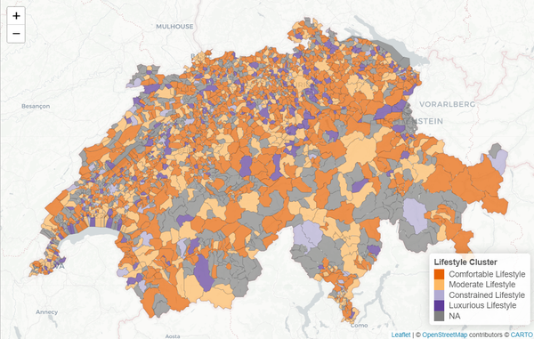 Mapping Household Income and Lifestyle Choices in Switzerland: A Geospatial and Cluster-Based Analysis Using Swiss Household Panel Data