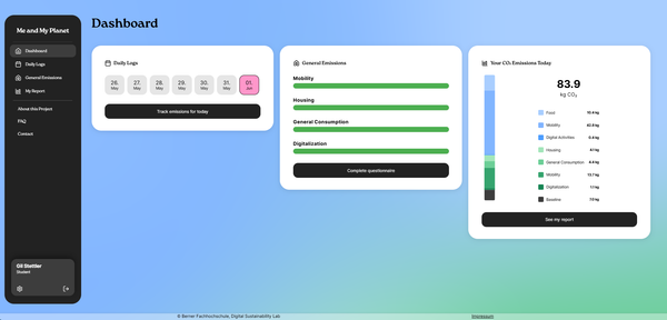 Nutzerzentrierte Evaluation und Weiterentwicklung der  Betaversion von "Me & My Planet": Eine User Experience-Analyse zur Ableitung von Anforderungen für eine  prototypische Weiterentwicklung